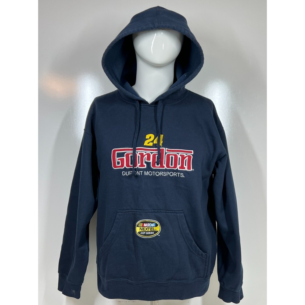VTG Winners Circle Jeff Gordon 24 DuPont Motorsports Blue Hoodie Youth SZ‎ Large